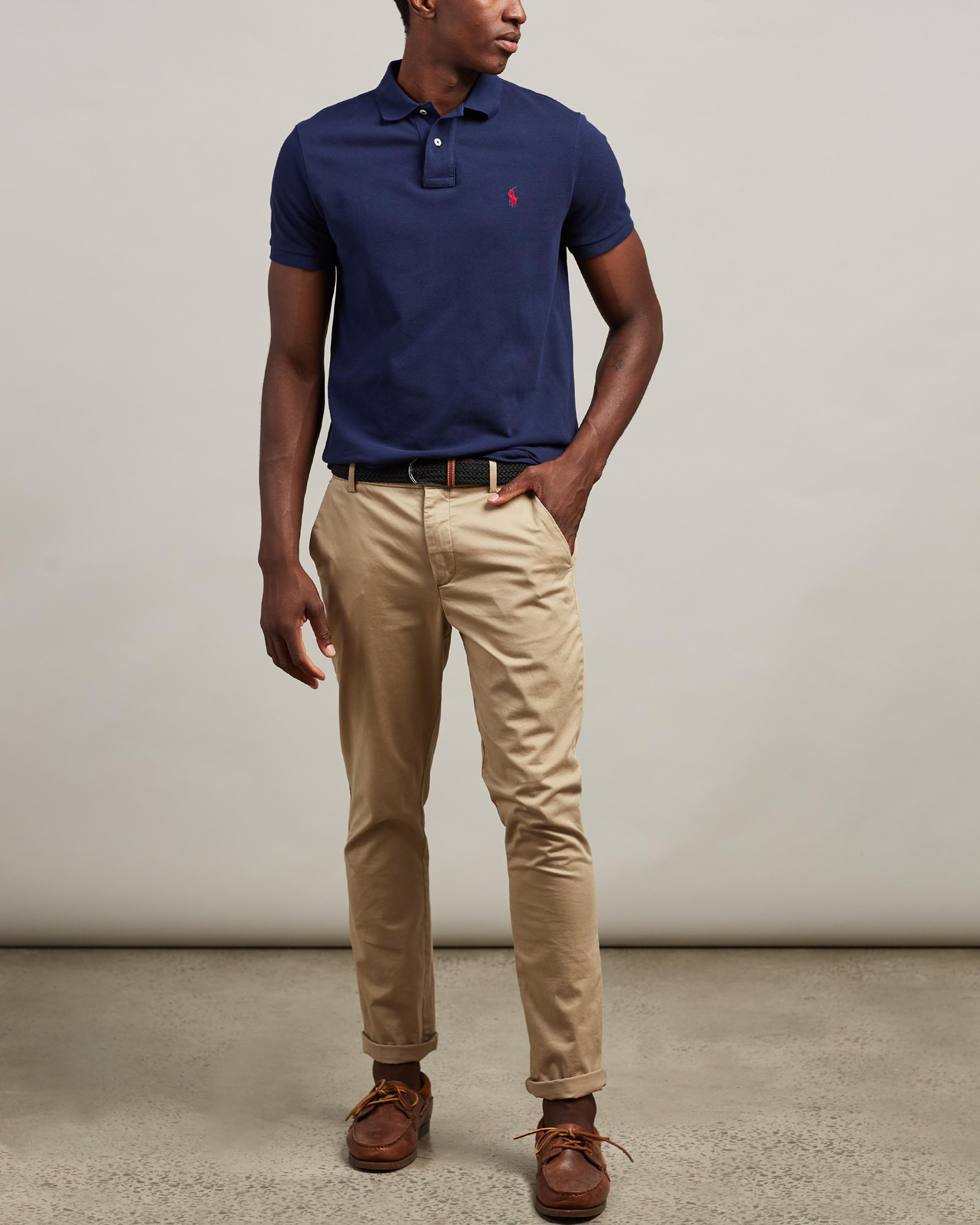 Custom Slim Fit Mesh Polo