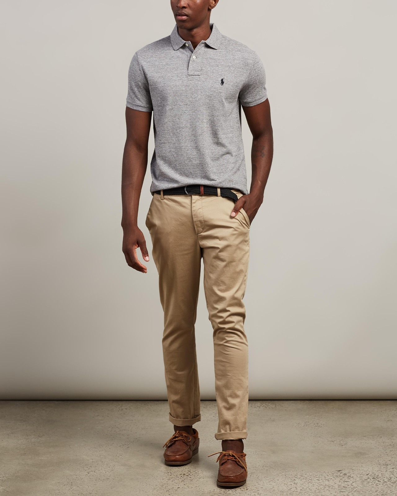 Custom Slim Fit Mesh Polo