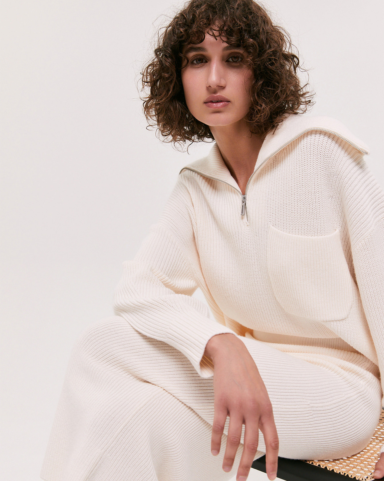 SB Chloe Wool Blend Pocket Skirt