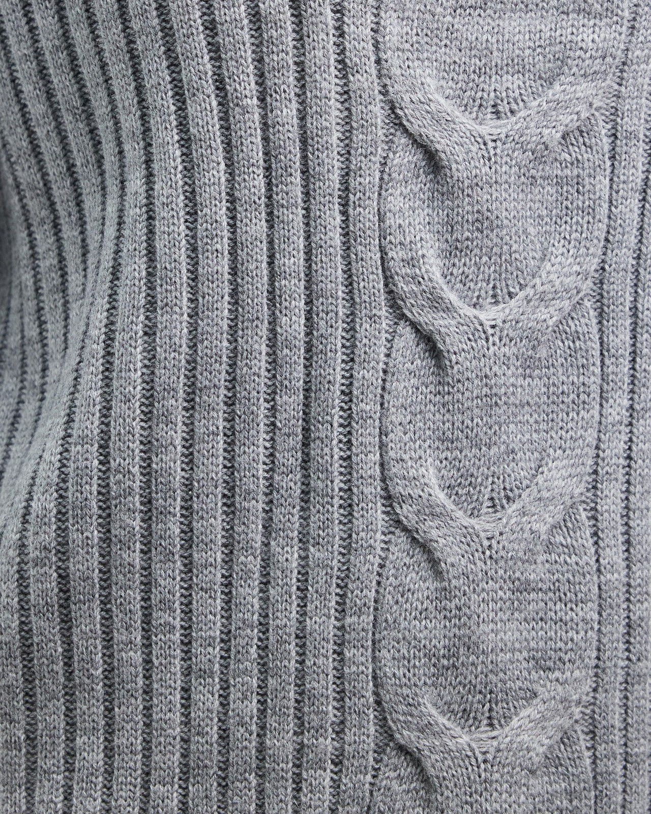 Henley Quarter Zip Cable Knit