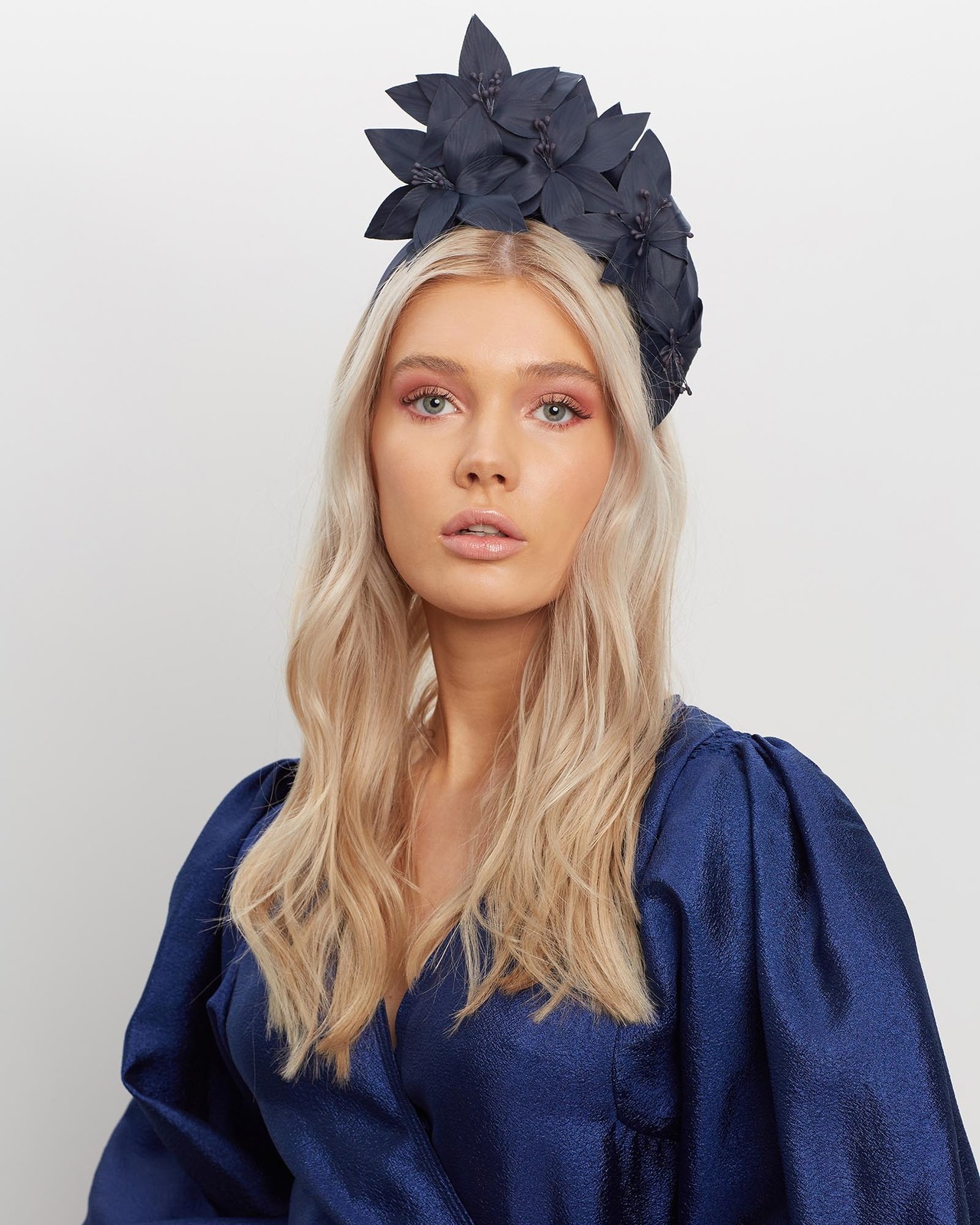 Bespoke Leather Flower Headband Fascinator