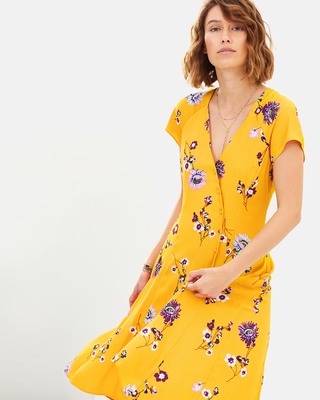 knee length dresses for ladies Free People | Lost in You Floral Maxi Dress