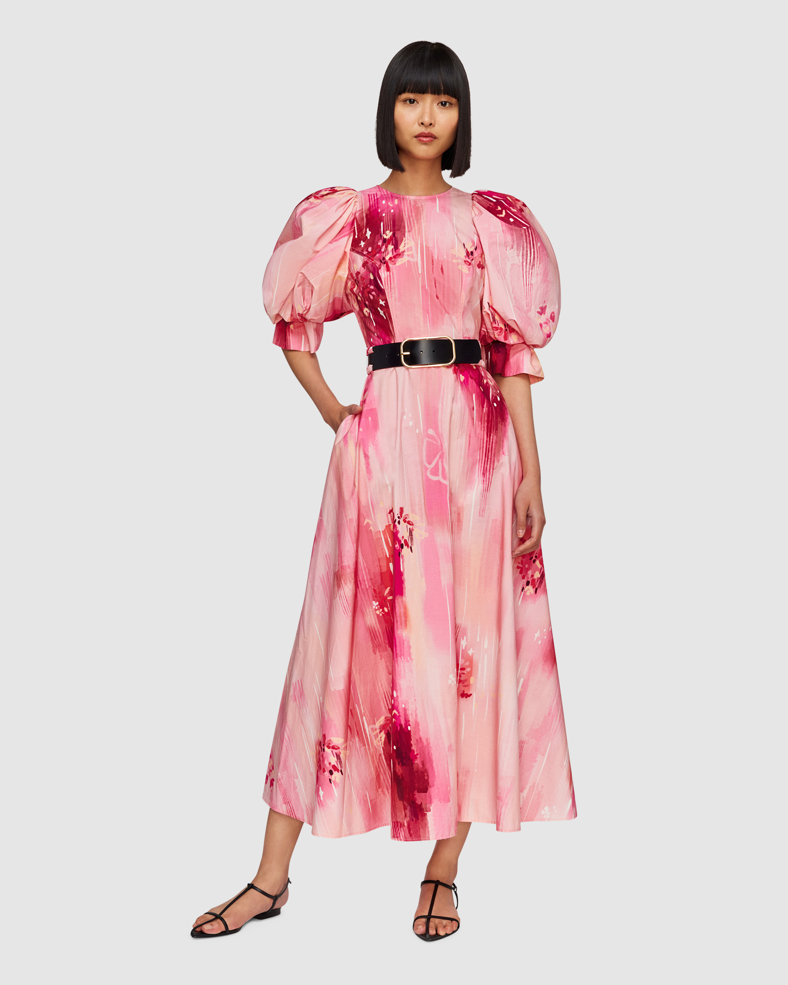 chinese dress ladies Leo Lin - Manon Embellished Shirt Midi Dress main image 0