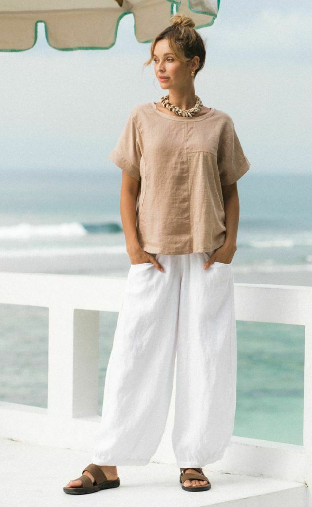 Sadhu Linen Pants White