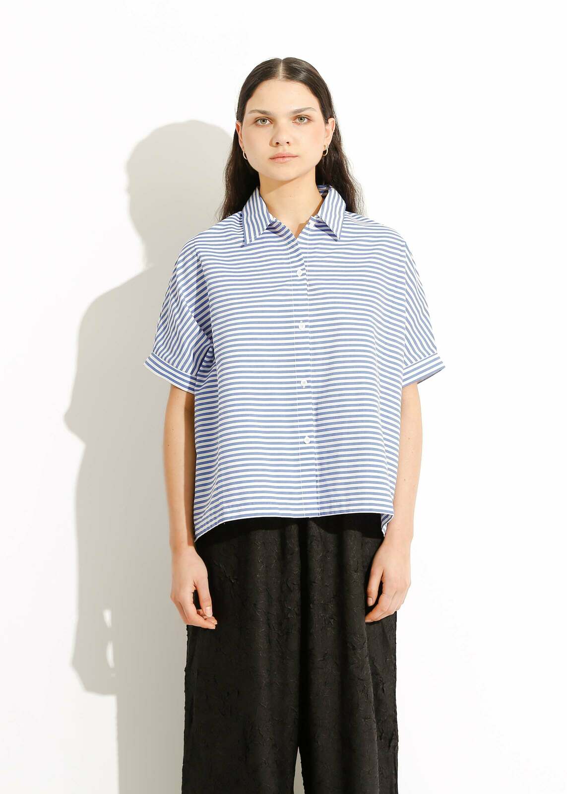 BILLY SHIRT / BLUE-WHITE