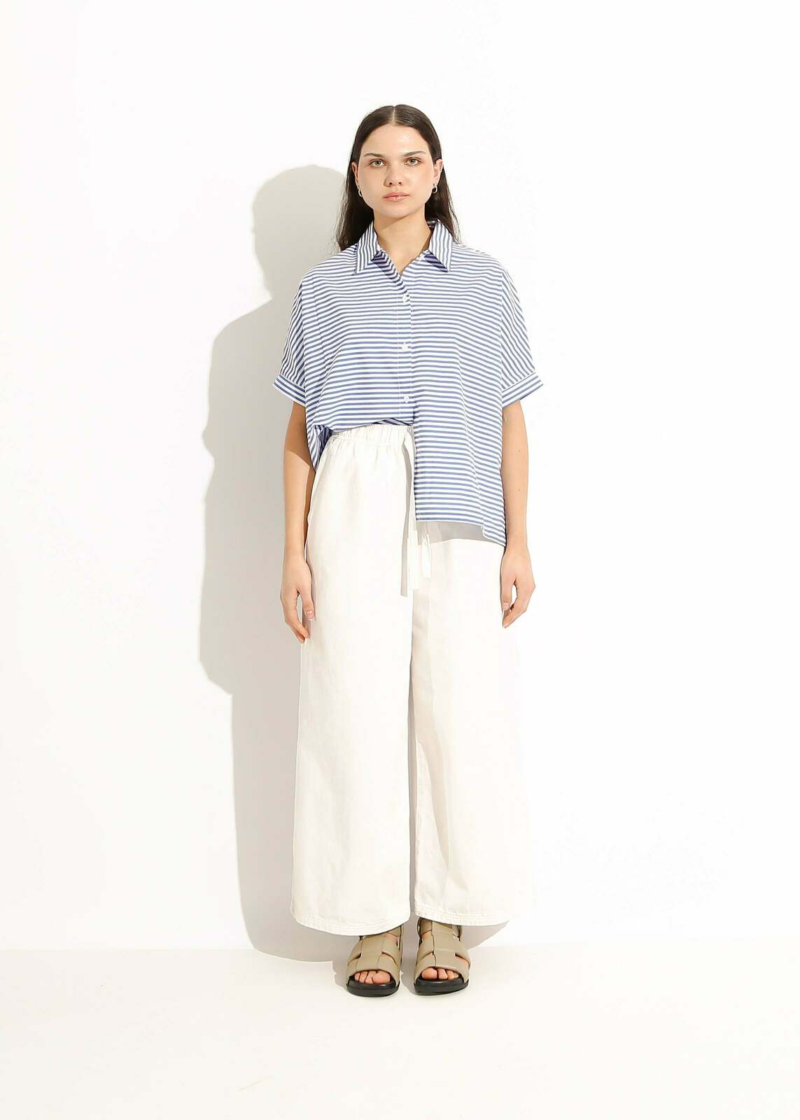 BILLY SHIRT / BLUE-WHITE