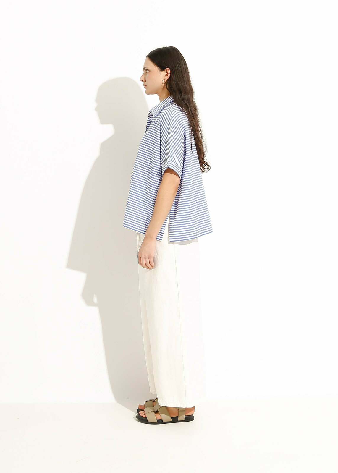 BILLY SHIRT / BLUE-WHITE