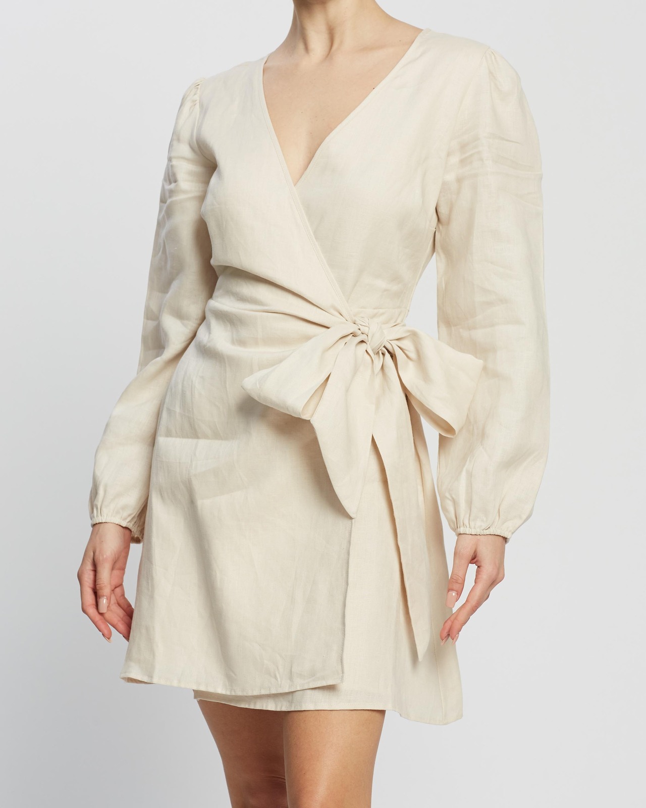 Linen Wrap Dress