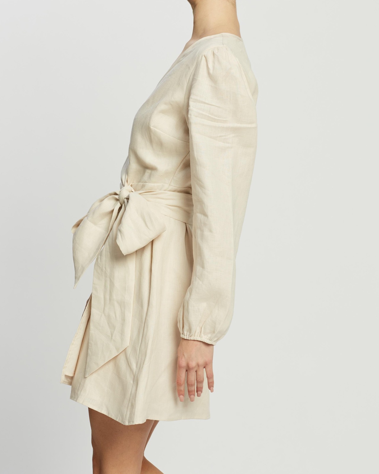 Linen Wrap Dress