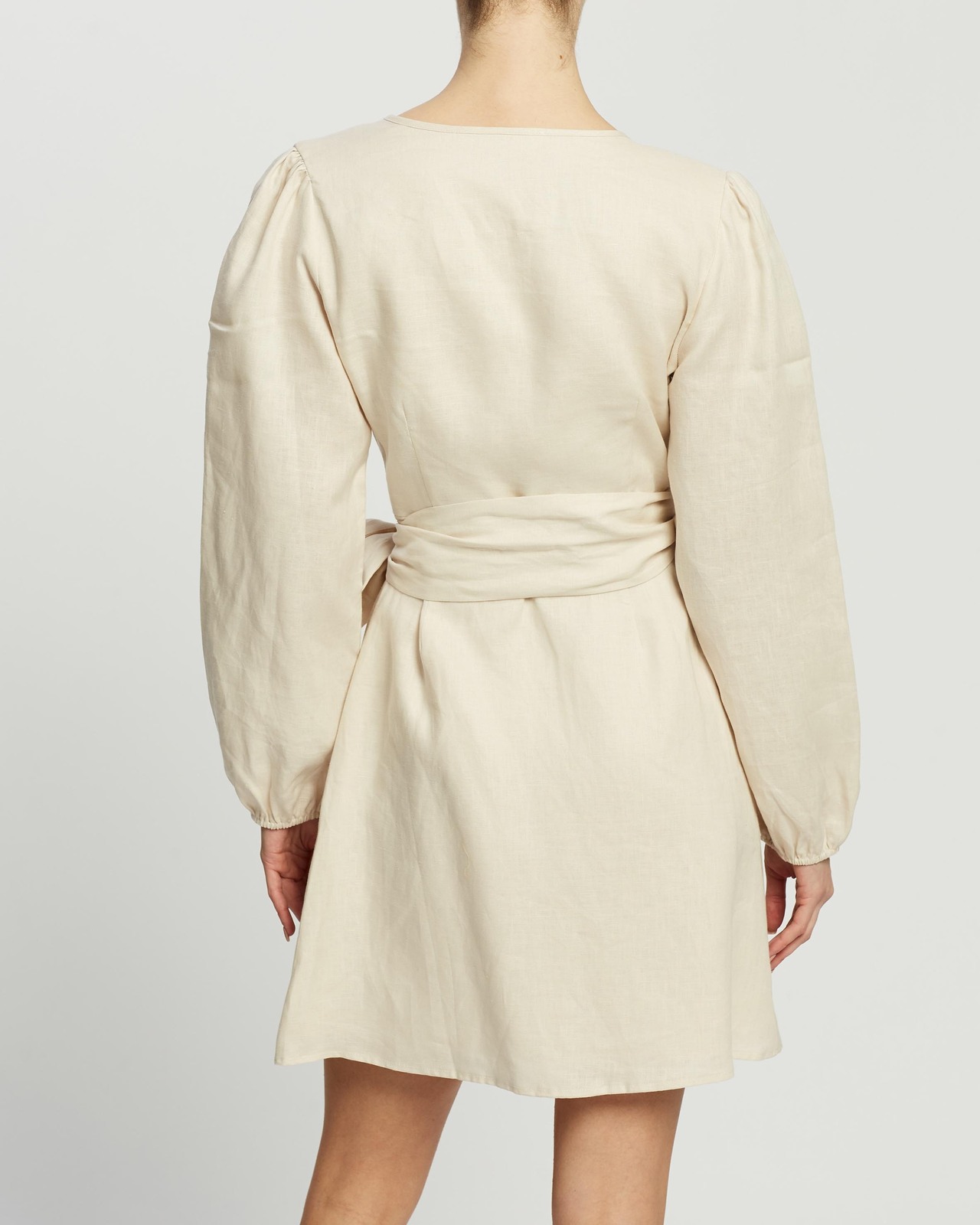 Linen Wrap Dress