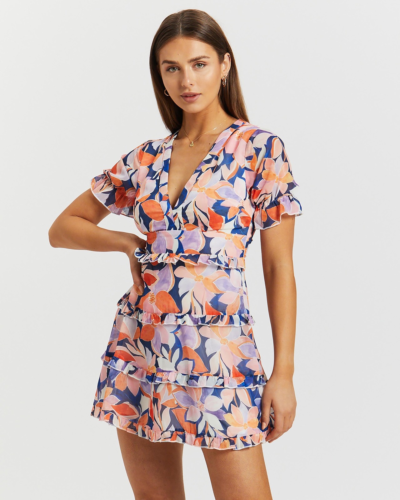 Loni Ruffle Mini Dress
