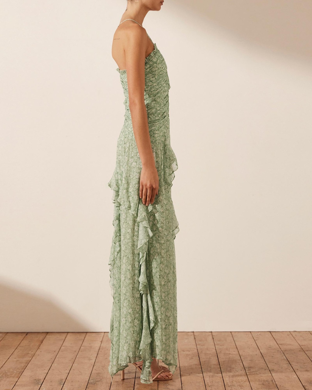 shona joy ruched frill maxi dress Discover Candice Featuring our exclusive ditsy print re-imagined in the Candice colourway. Shop our Ruched Frill Maxi Dress. Tap the link in bio to shop new arrivals #ShonaJoy