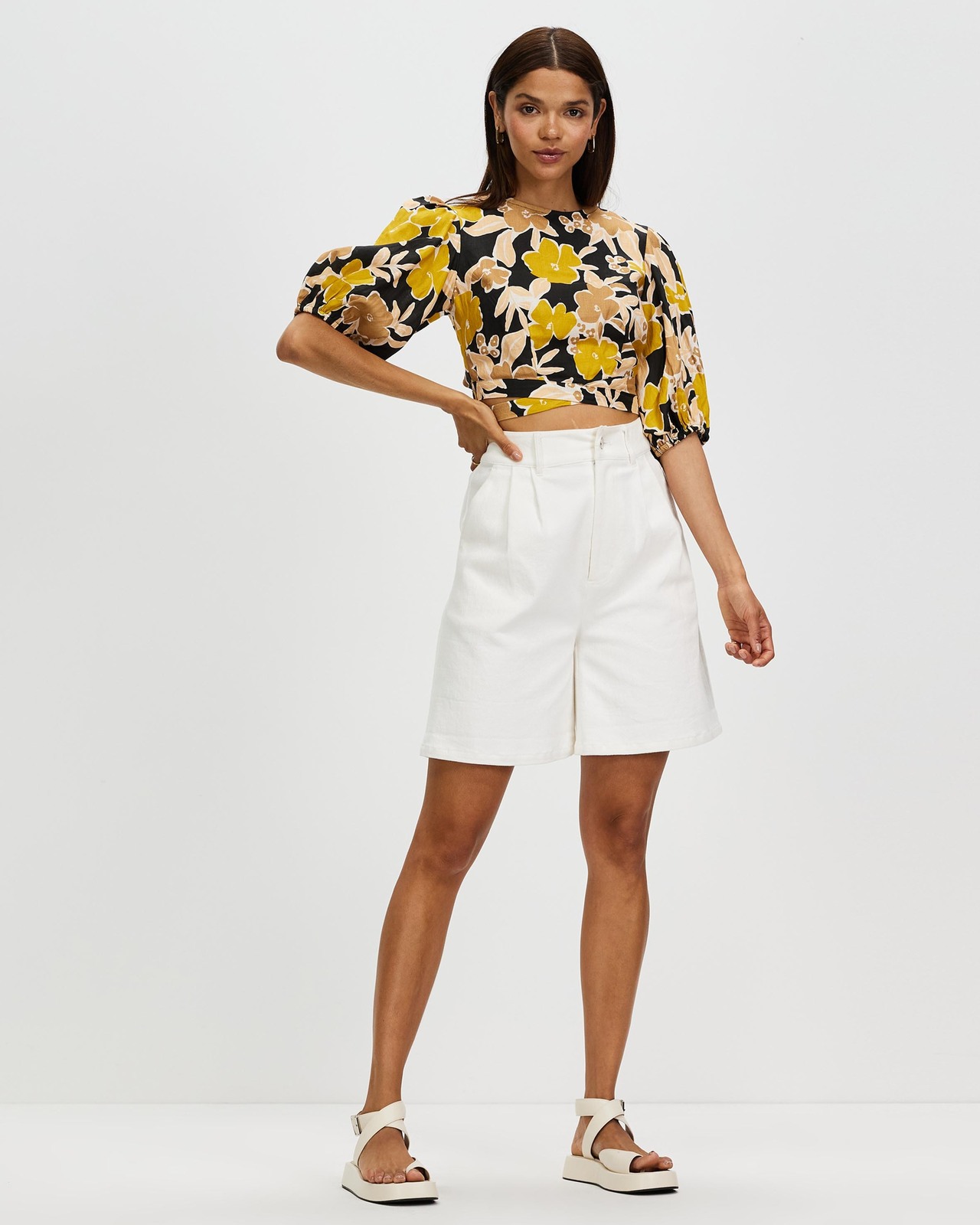 Cross Back Linen Top