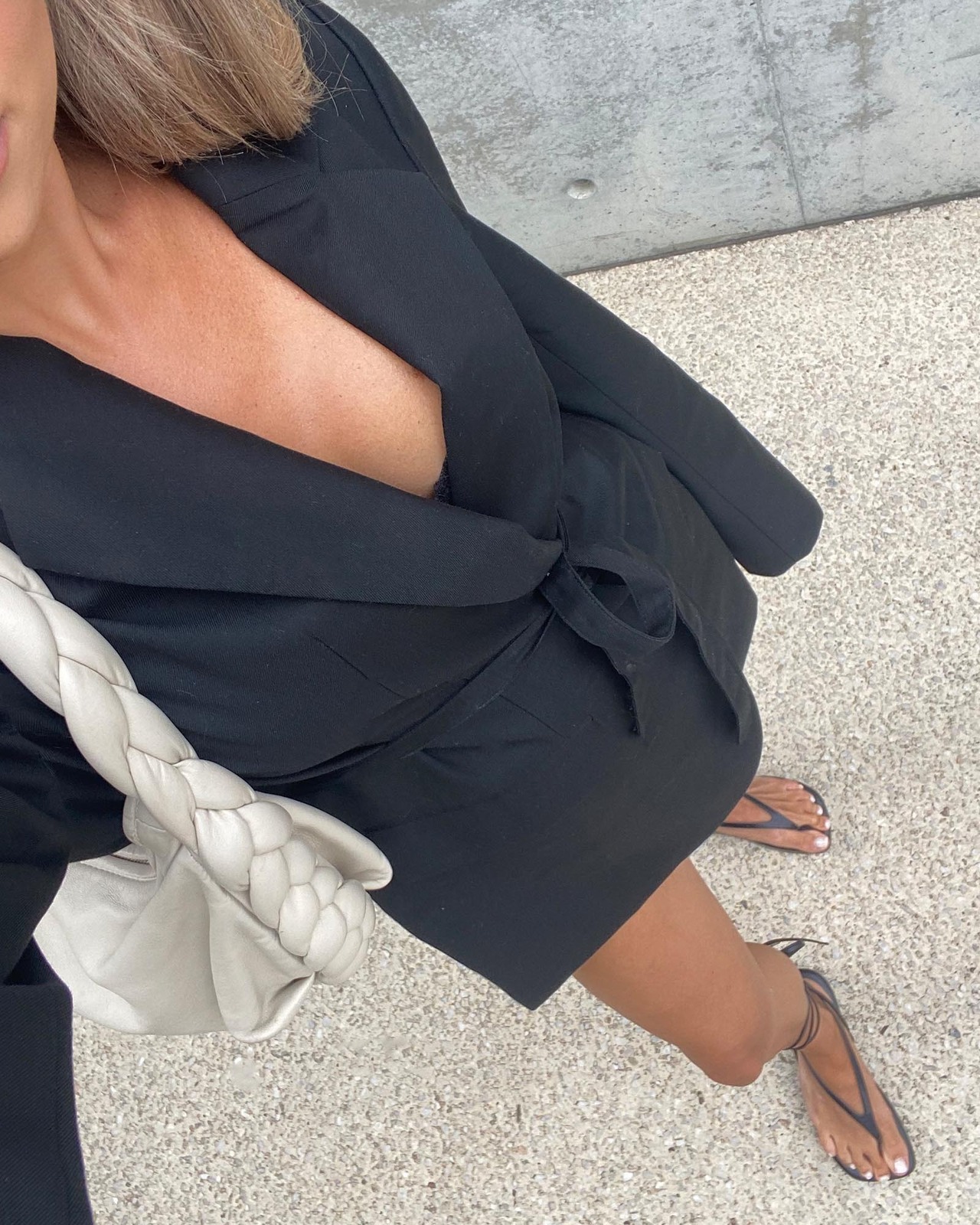 black halo olympia blazer mini dress Black Halo Olympia Blazer Mini Dress