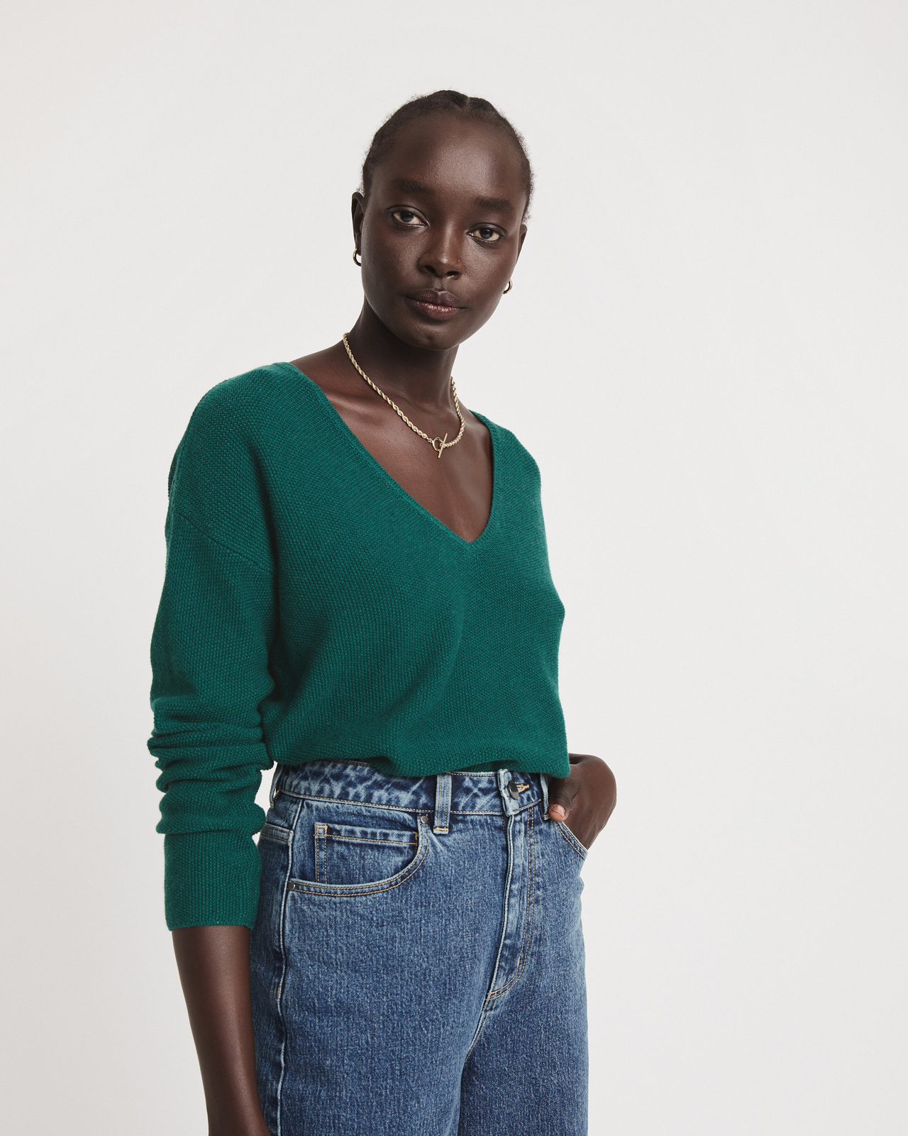 WITCHERY Seed Stitch Knit AirRobe