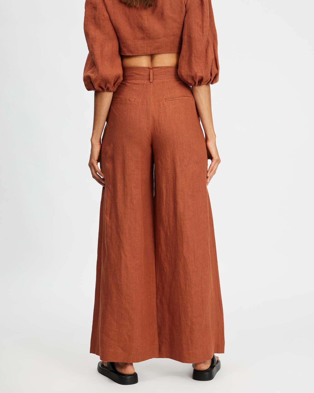AERE Linen Wide Leg Pants AirRobe