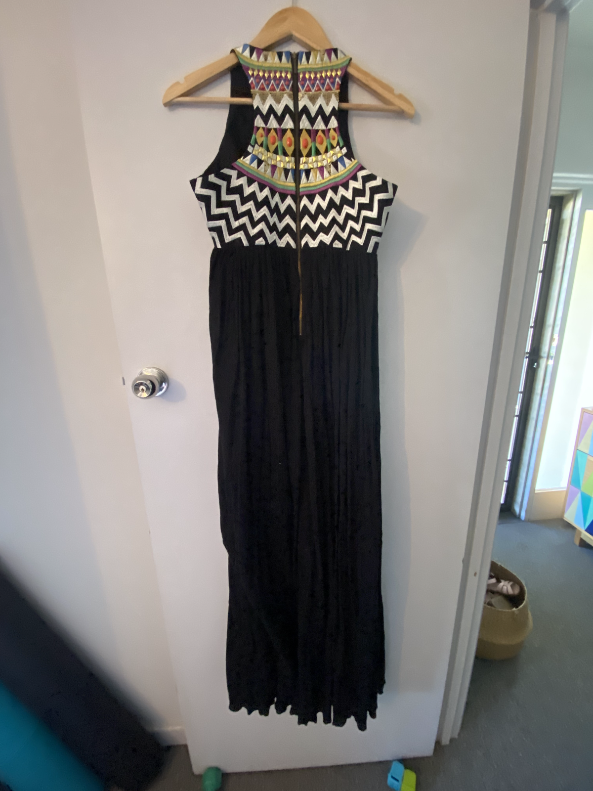 Sass & Bide Black Embellished Maxi Dress - AirRobe