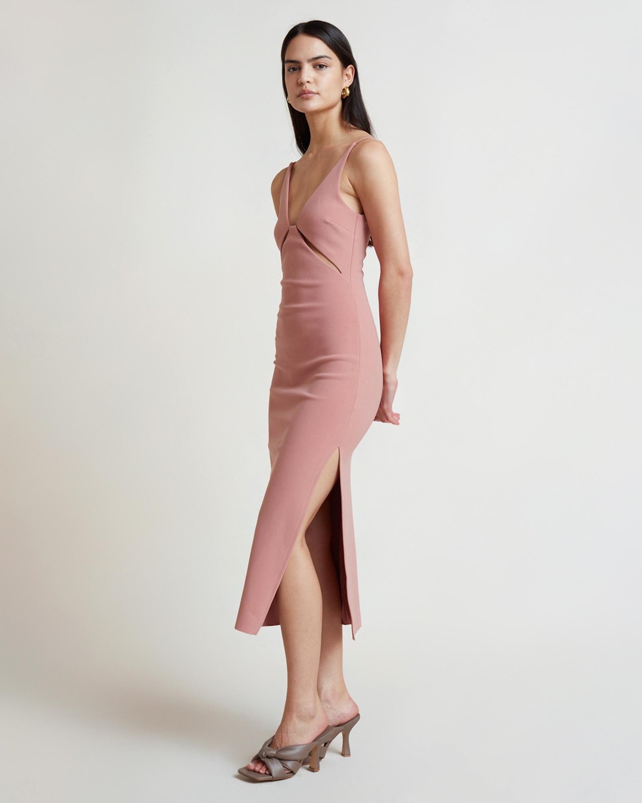 Livania Cut-Out Midi Dress