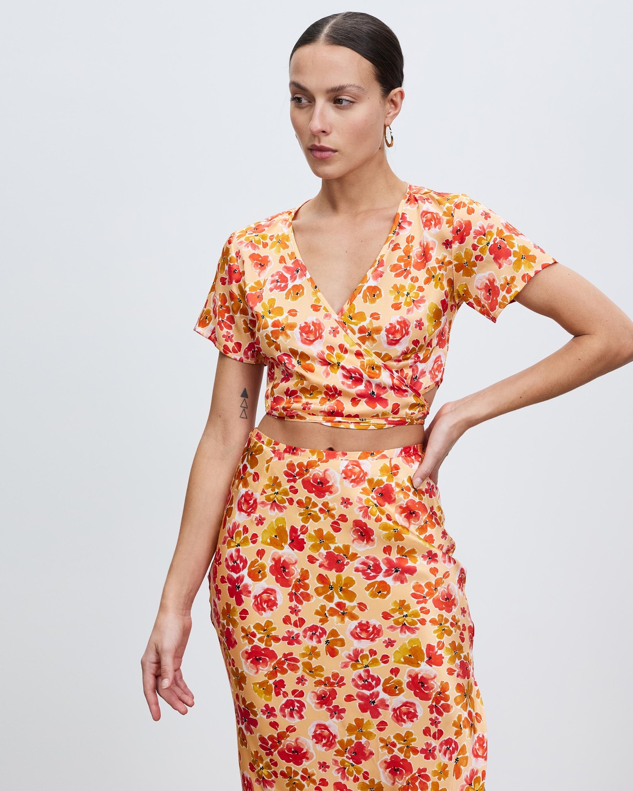 Ophelia Silk Wrap Top
