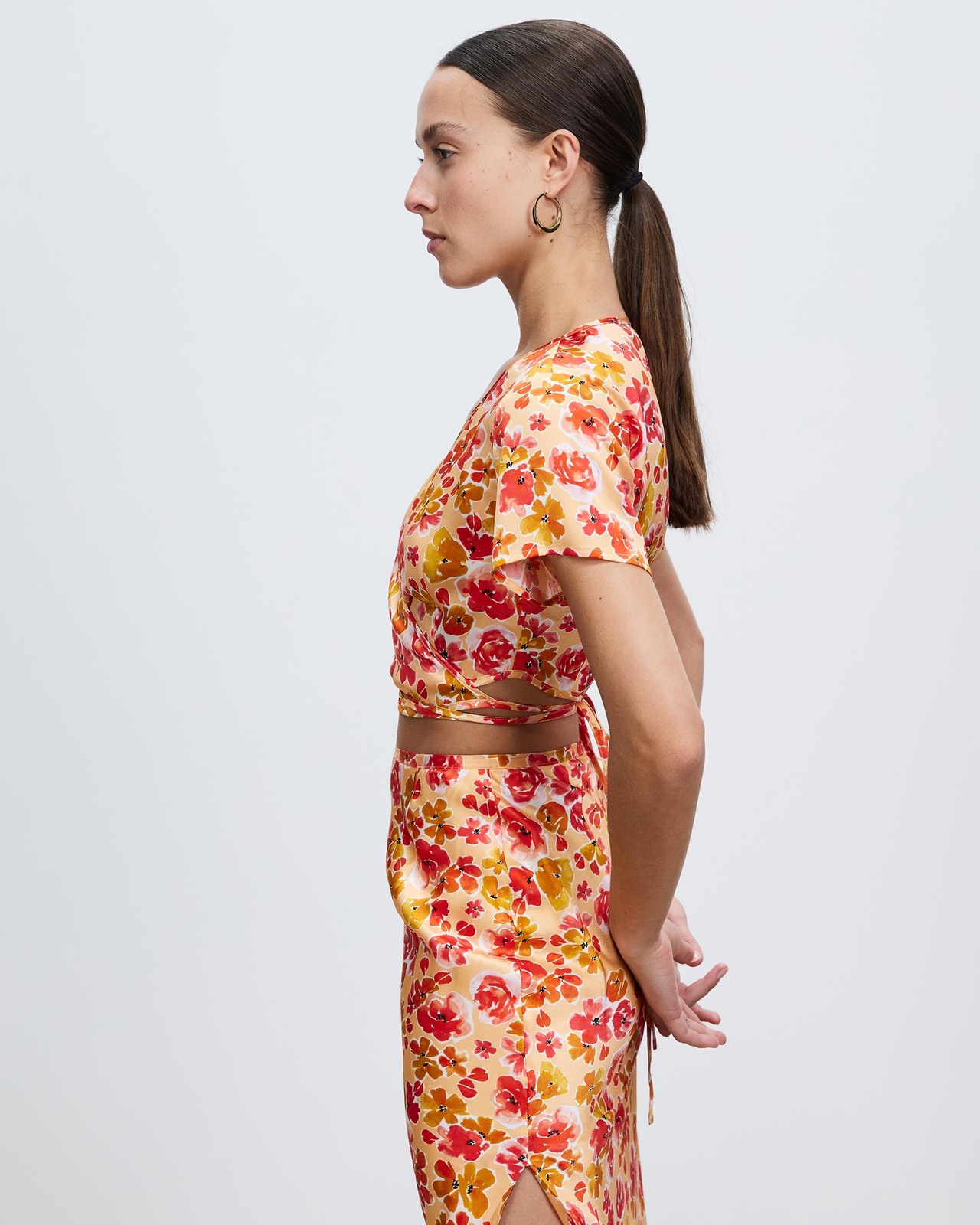 Ophelia Silk Wrap Top