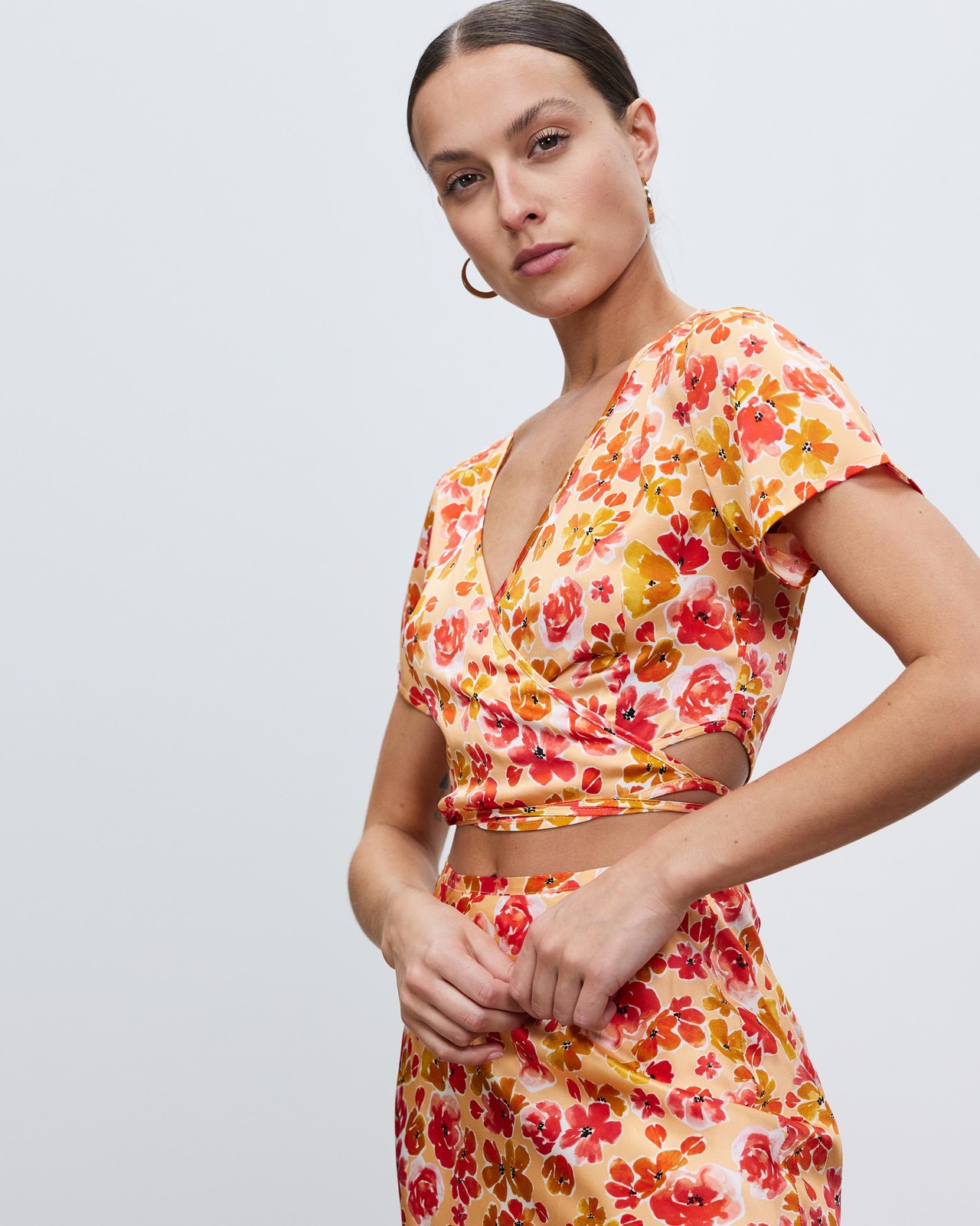 Ophelia Silk Wrap Top