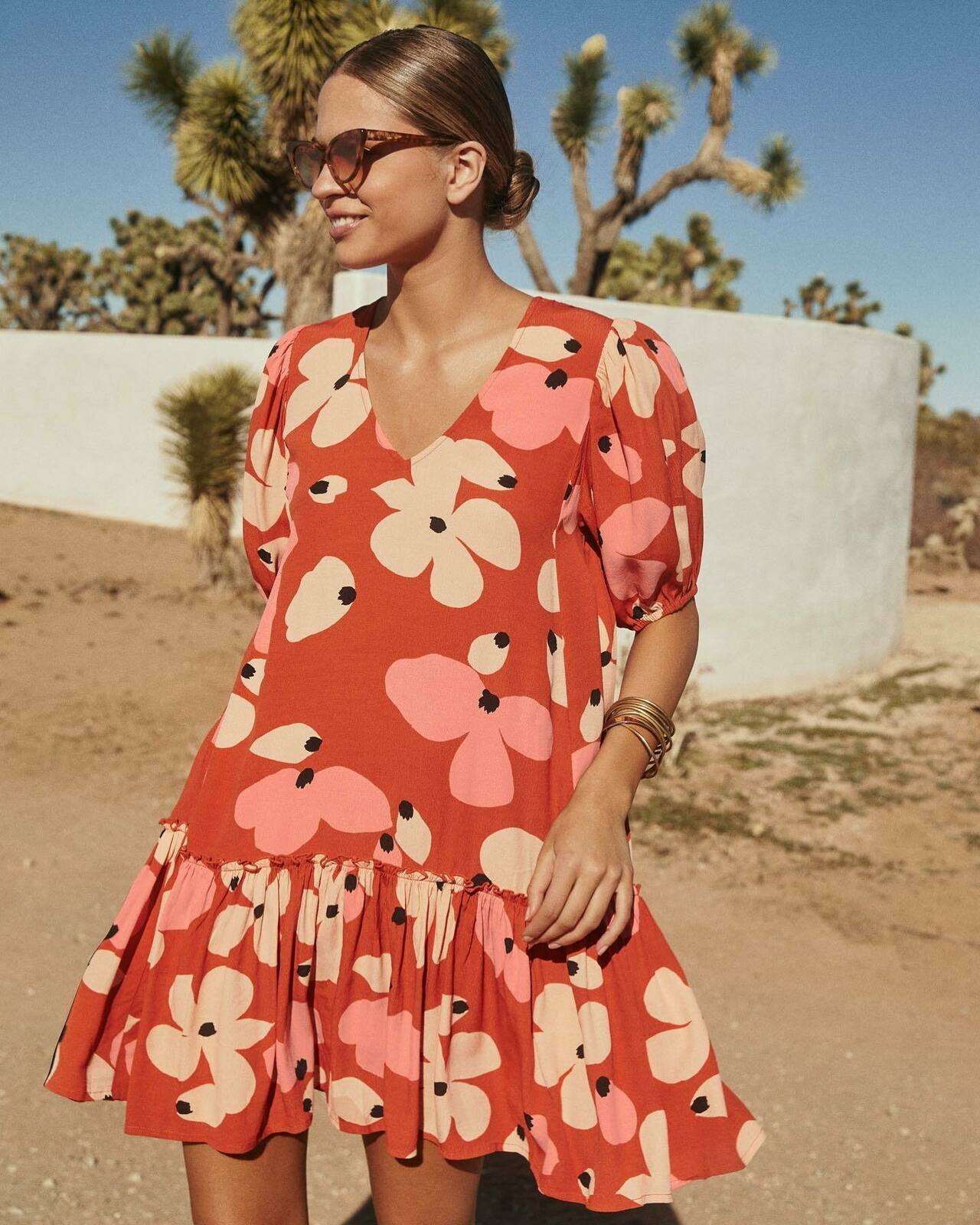 Mister Zimi Rosa Dress in Fire Bloom - AirRobe