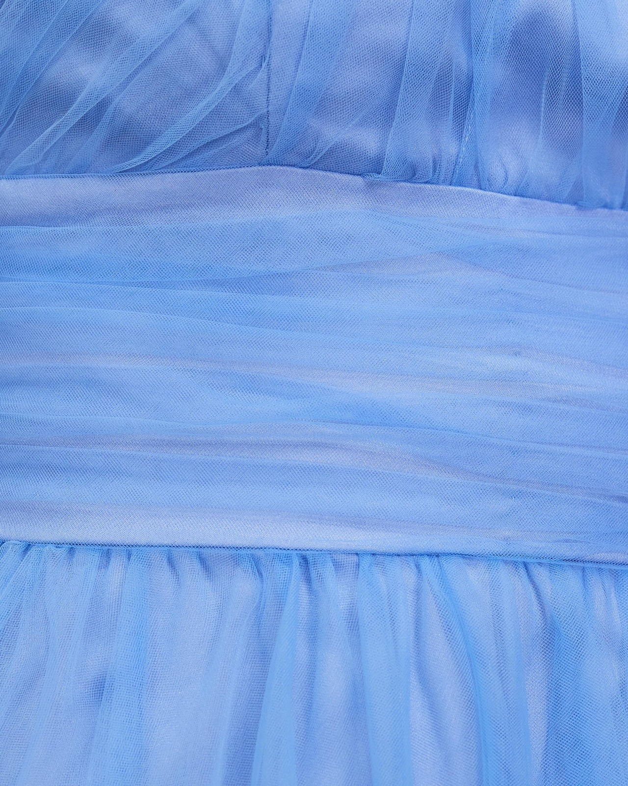 One Shoulder Mesh Midi Dress