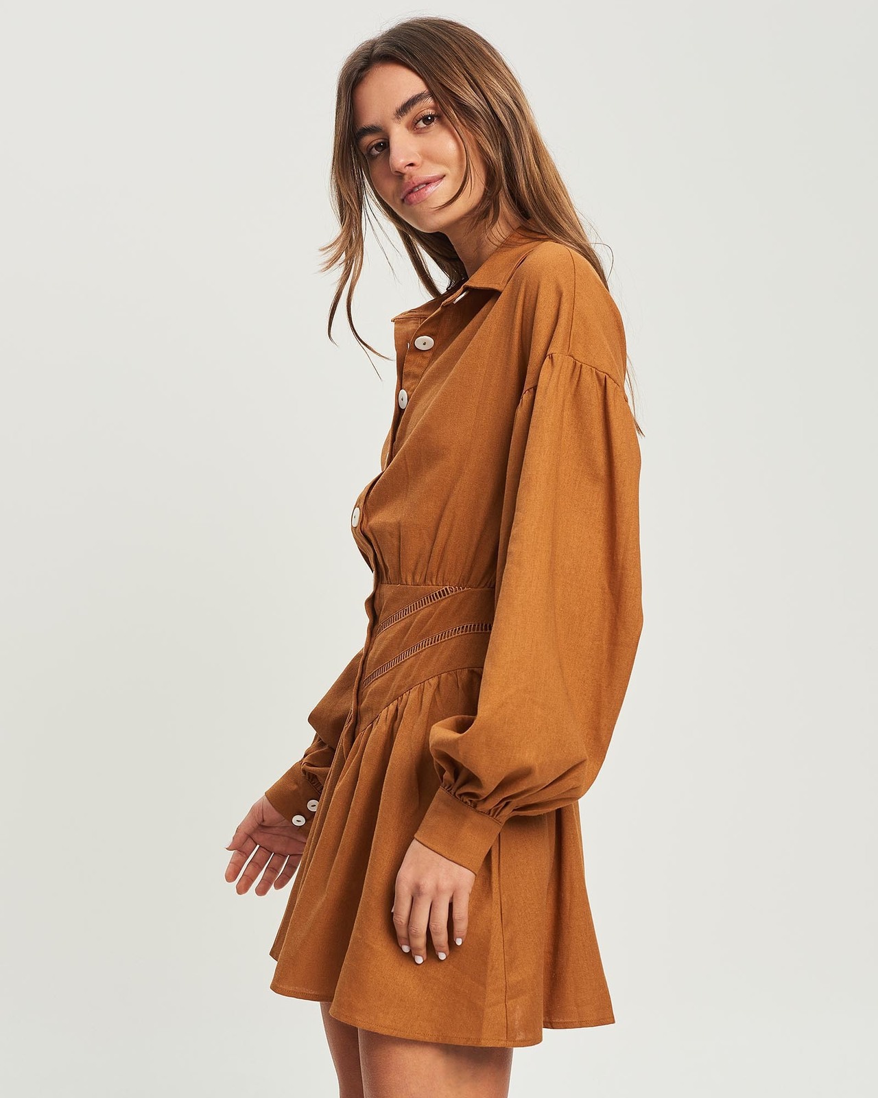 Olive Shirt Dress