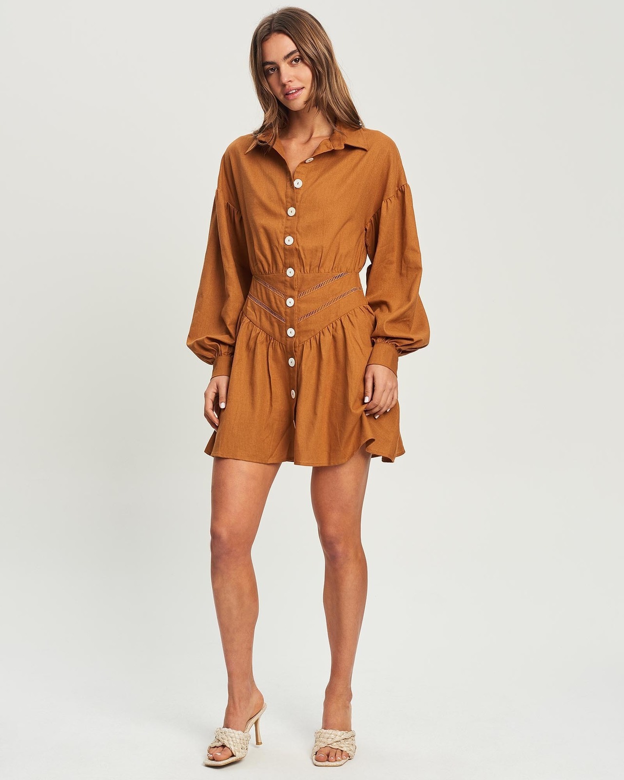 Olive Shirt Dress