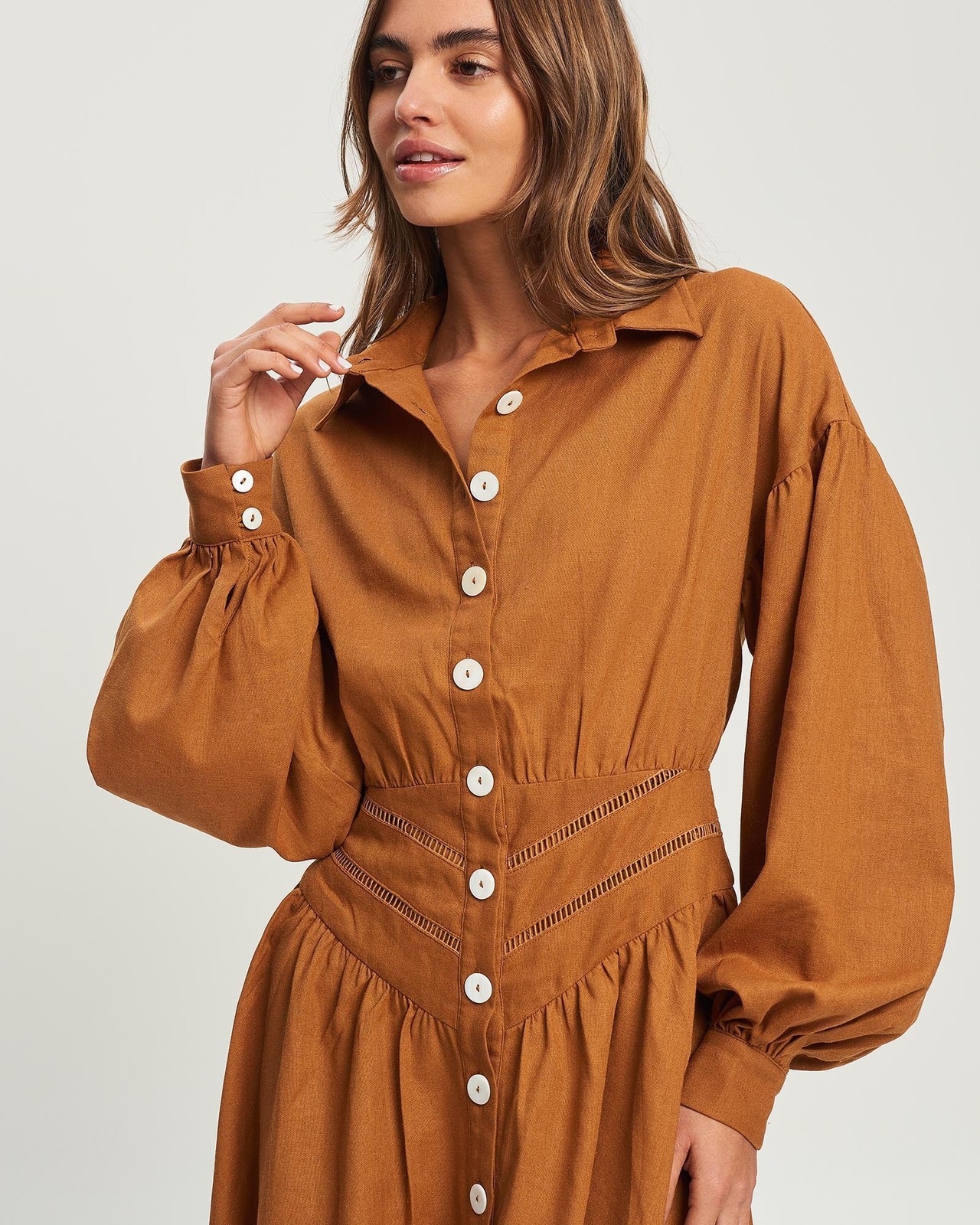 Olive Shirt Dress