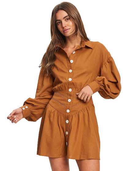 Olive Shirt Dress