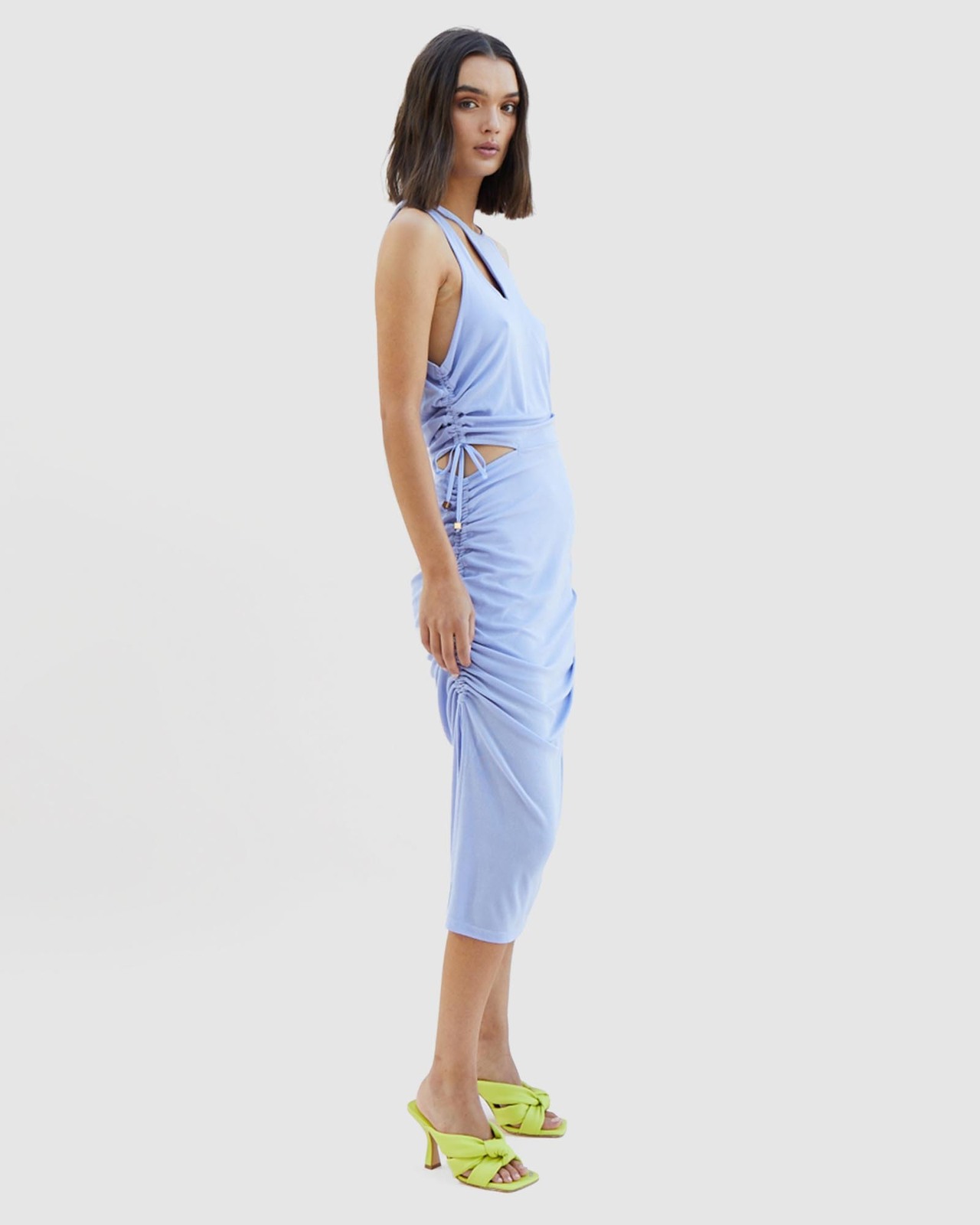 The Liz Rouched Midi Tank Dress