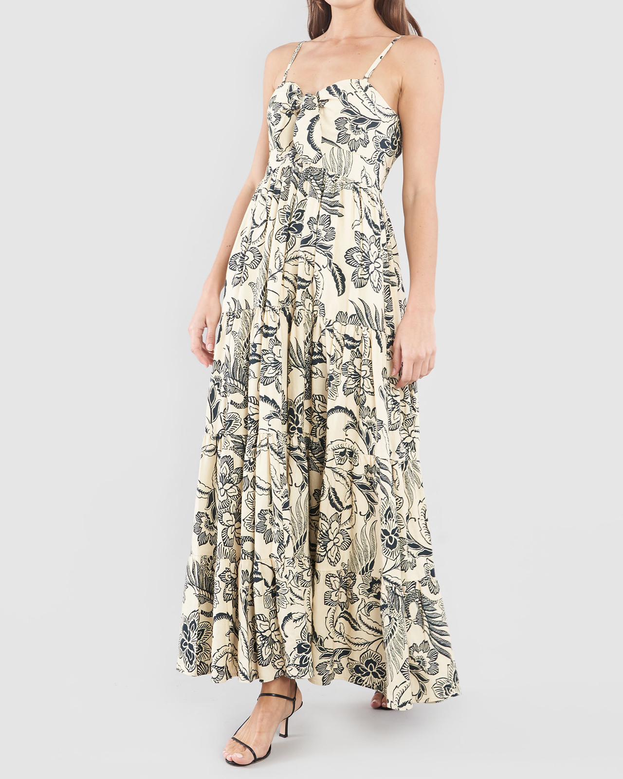 Ambra Linen Tie-Front Dress