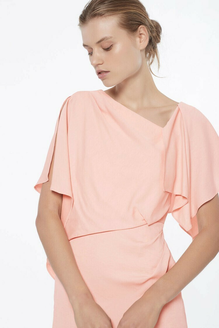 Asymmetrical Games Dress Pastel Pink
