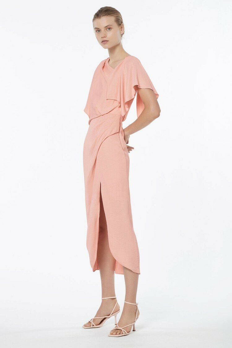 Asymmetrical Games Dress Pastel Pink