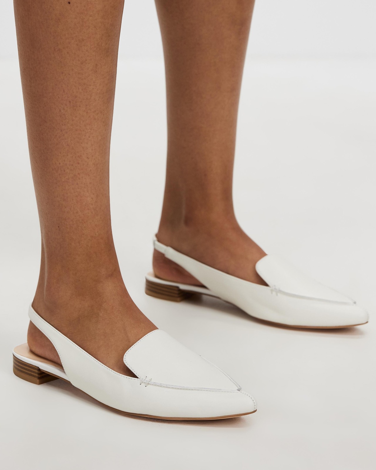 Solly Sling Back Leather Flats