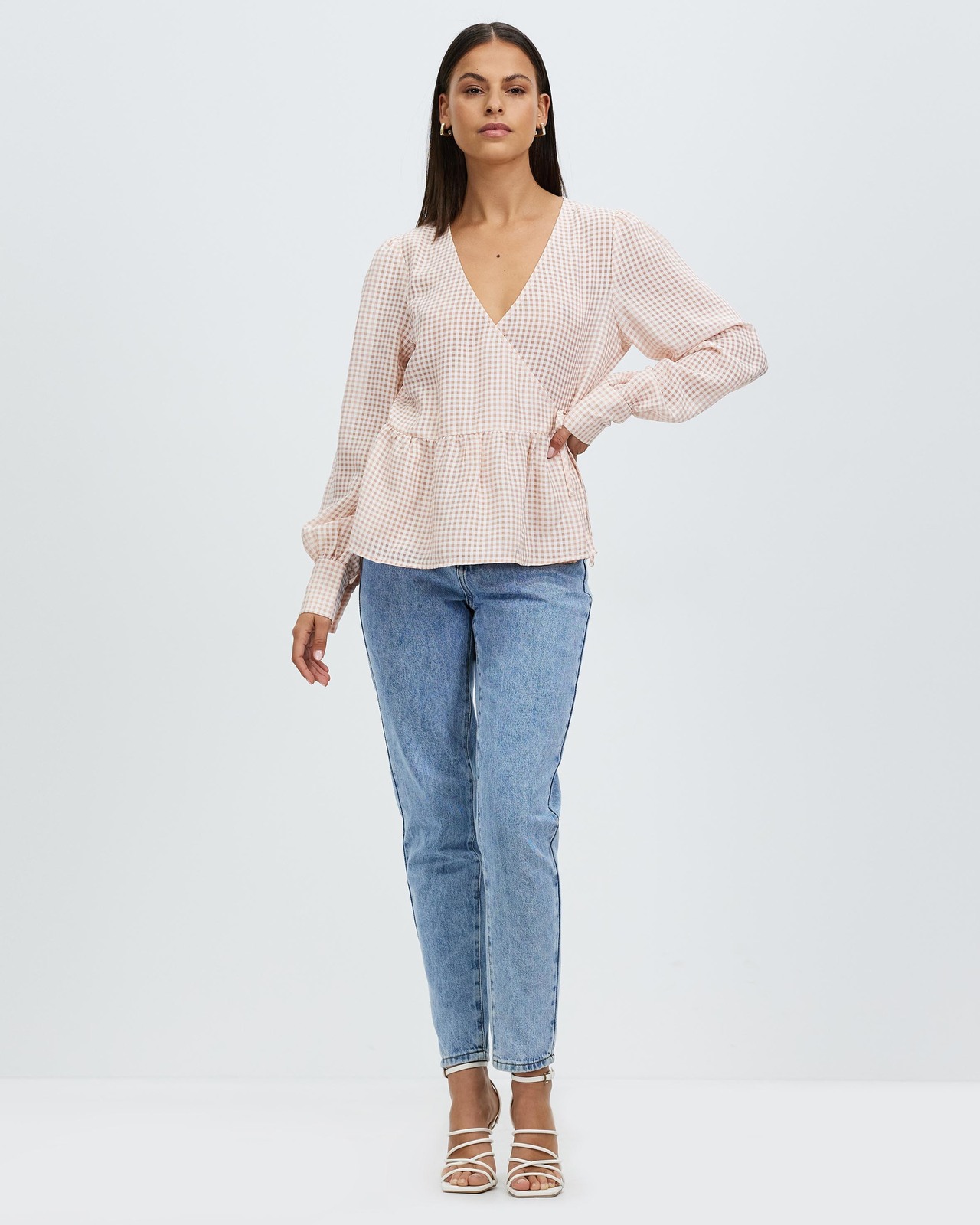 Penny Wrap Front Blouse