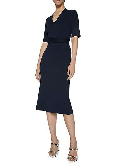knee length dresses for ladies Petal and Pup Women's Nova Wrap Knit Midi Dress main image 1