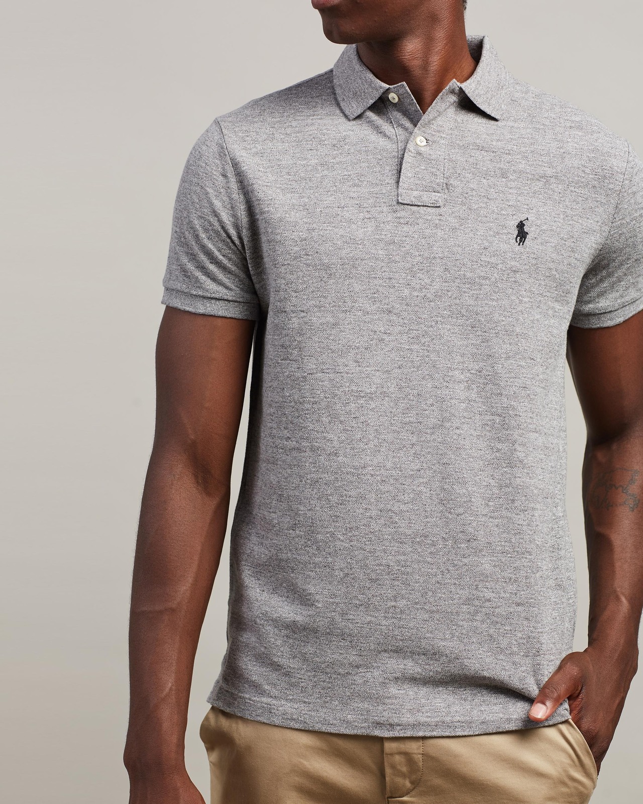 Custom Slim Fit Mesh Polo