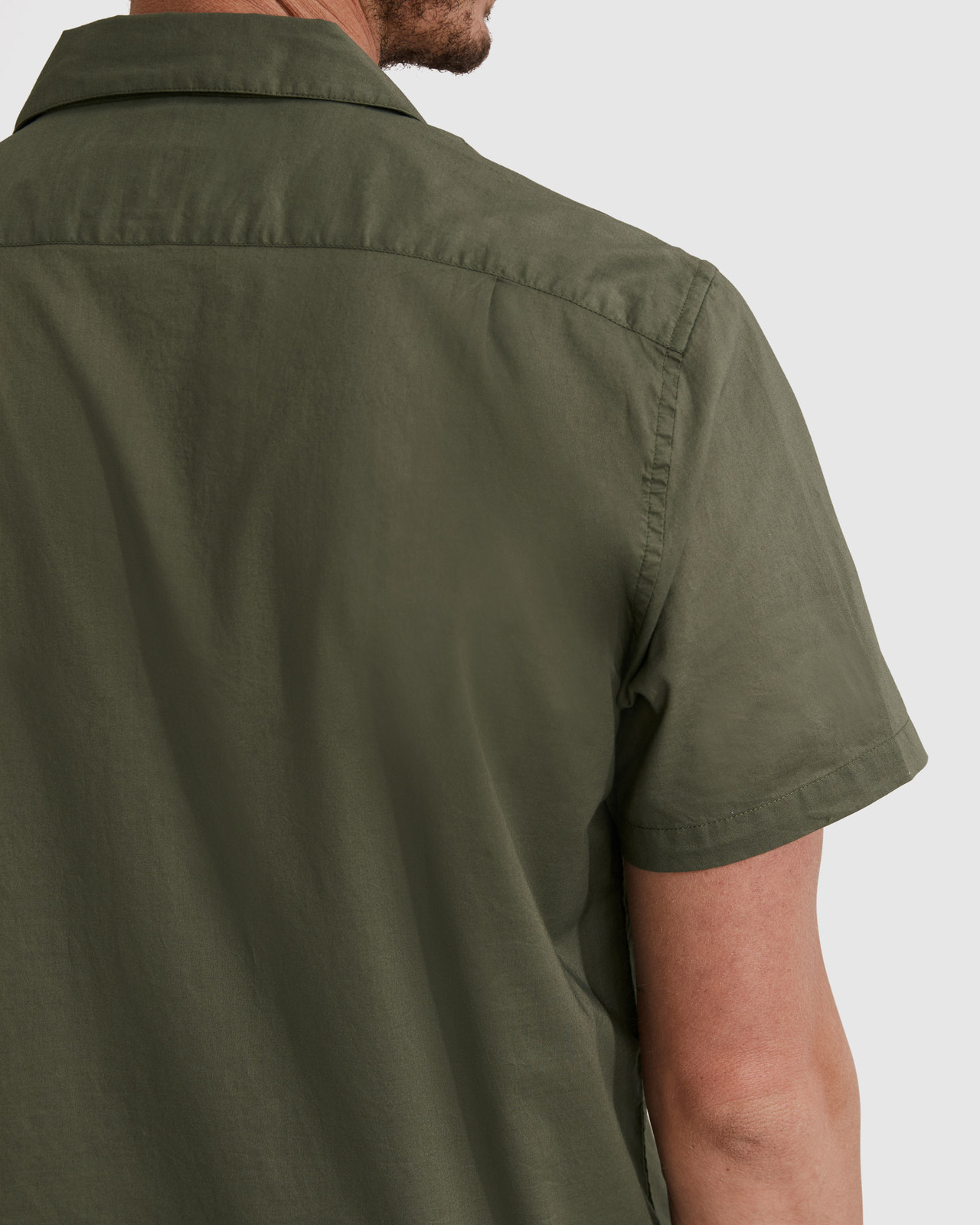 Short Sleeve Regular Fit Revere Voile Shirt