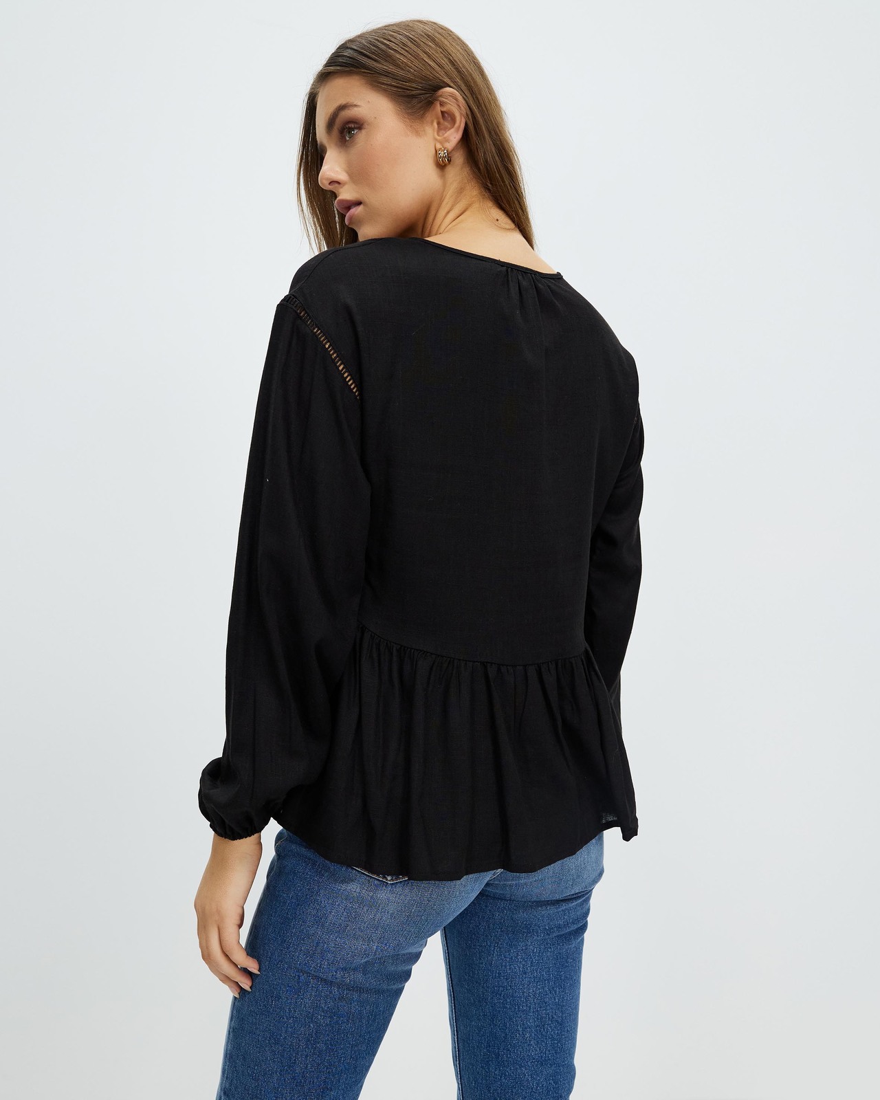 Rayne Linen Blend Smock Blouse