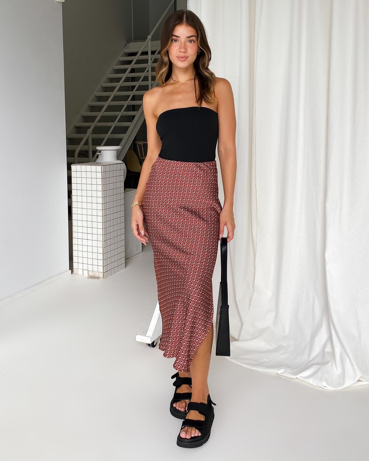 Diamond In The Rough Midi Skirt