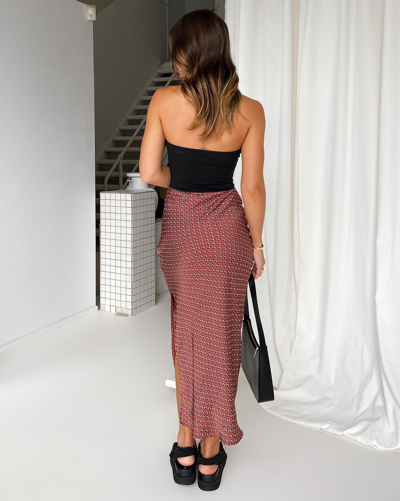 Diamond In The Rough Midi Skirt