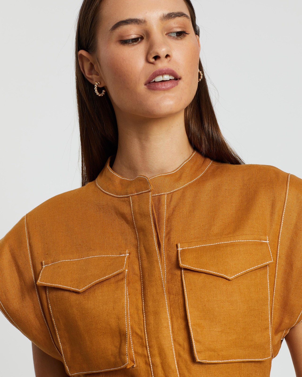 Eames Utility Mini Shirt Dress
