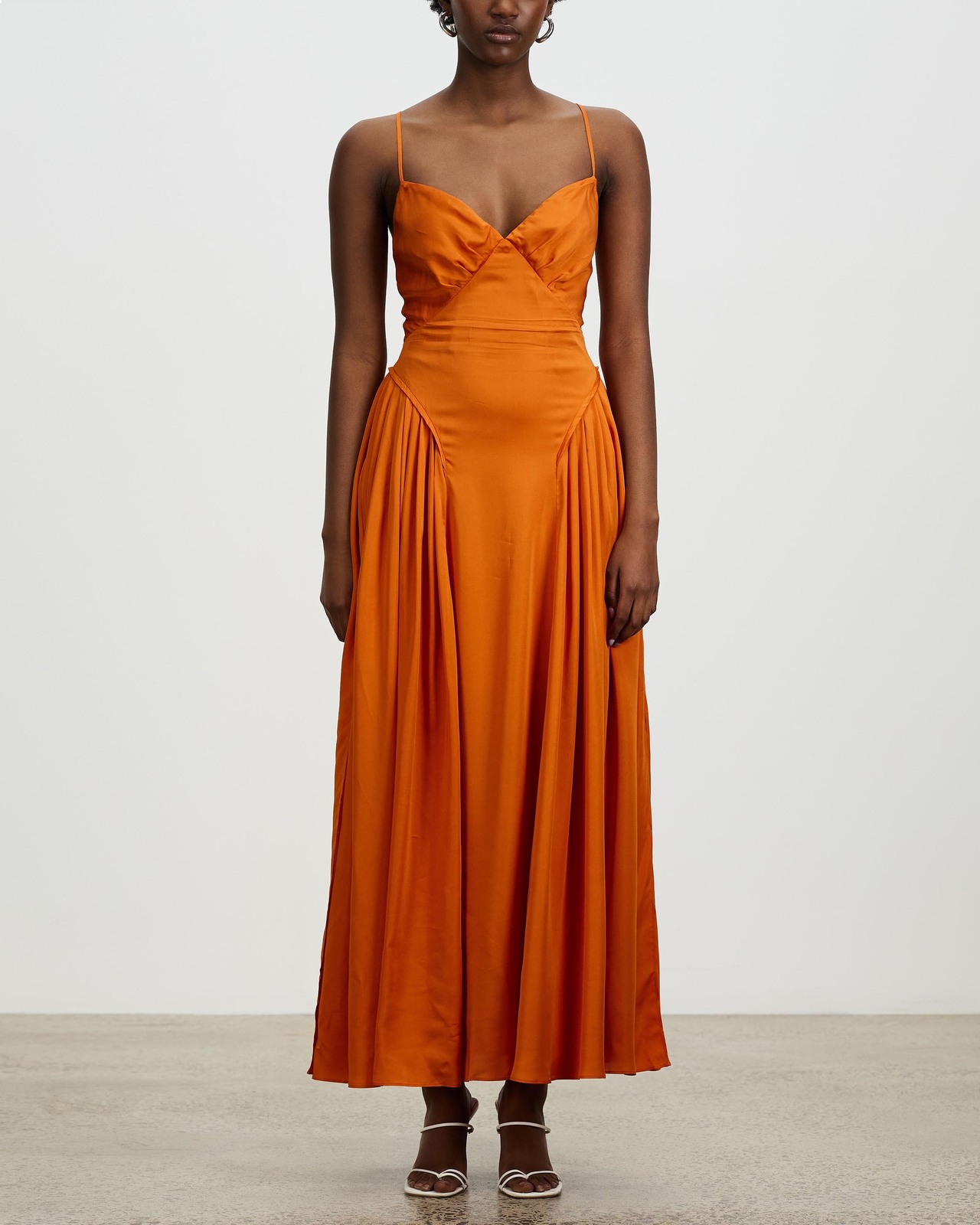 Tie Bodice Midi Dress