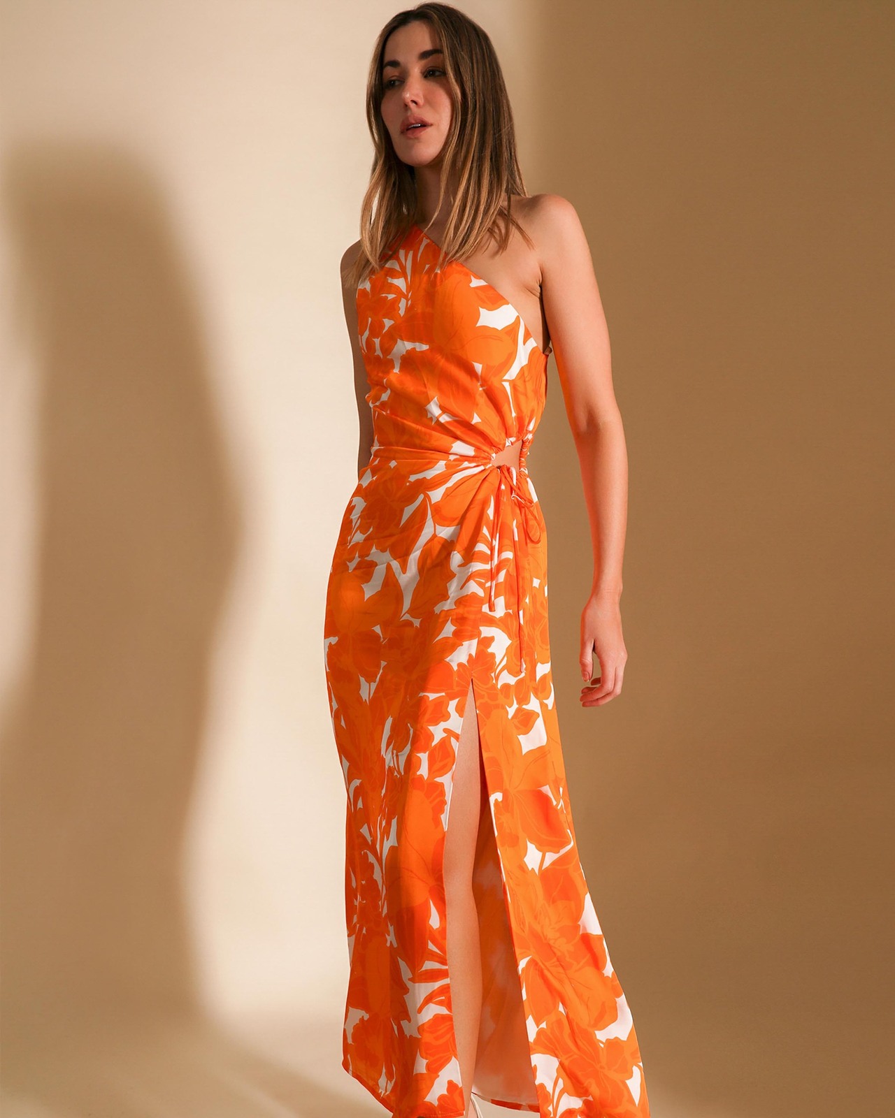 Marigold One Shoulder Dress
