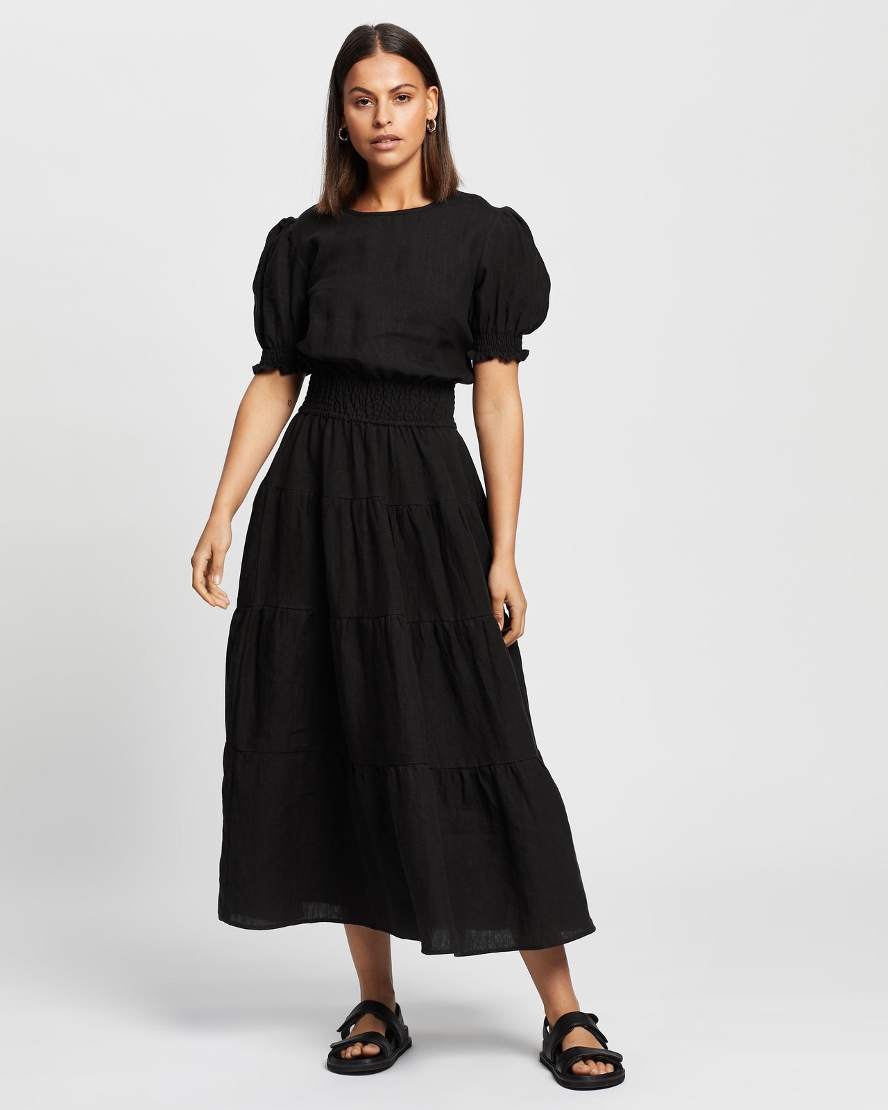 linen shift dress with pockets Amazhiyu Women's Linen Sleeveless Shift Dress with Pockets