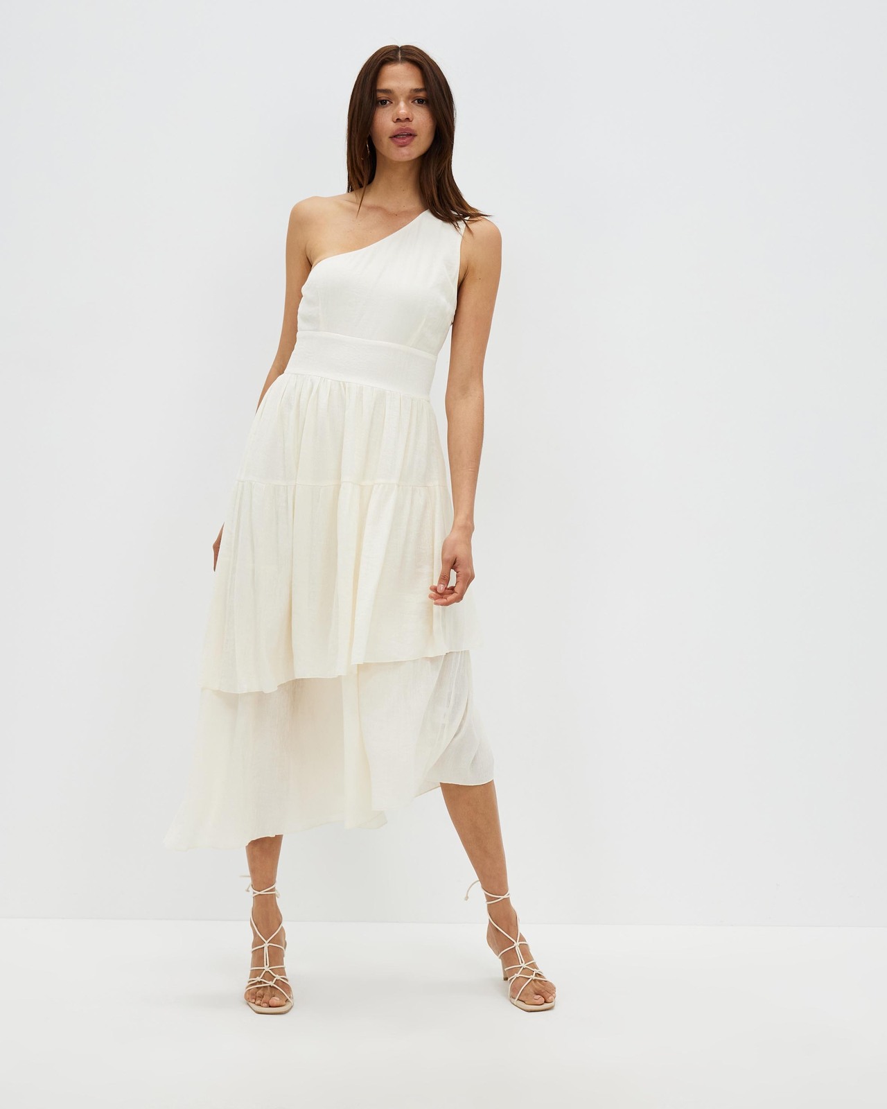 maggy london asymmetrical drape midi dress ASYMMETRIC DRAPED BOAT NECK MIDI DRESS  Maggy London