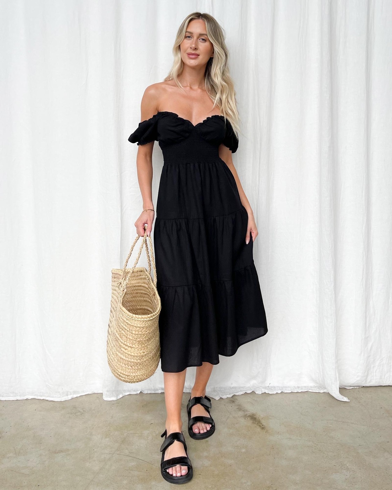 Pinot Grigio Midi Dress