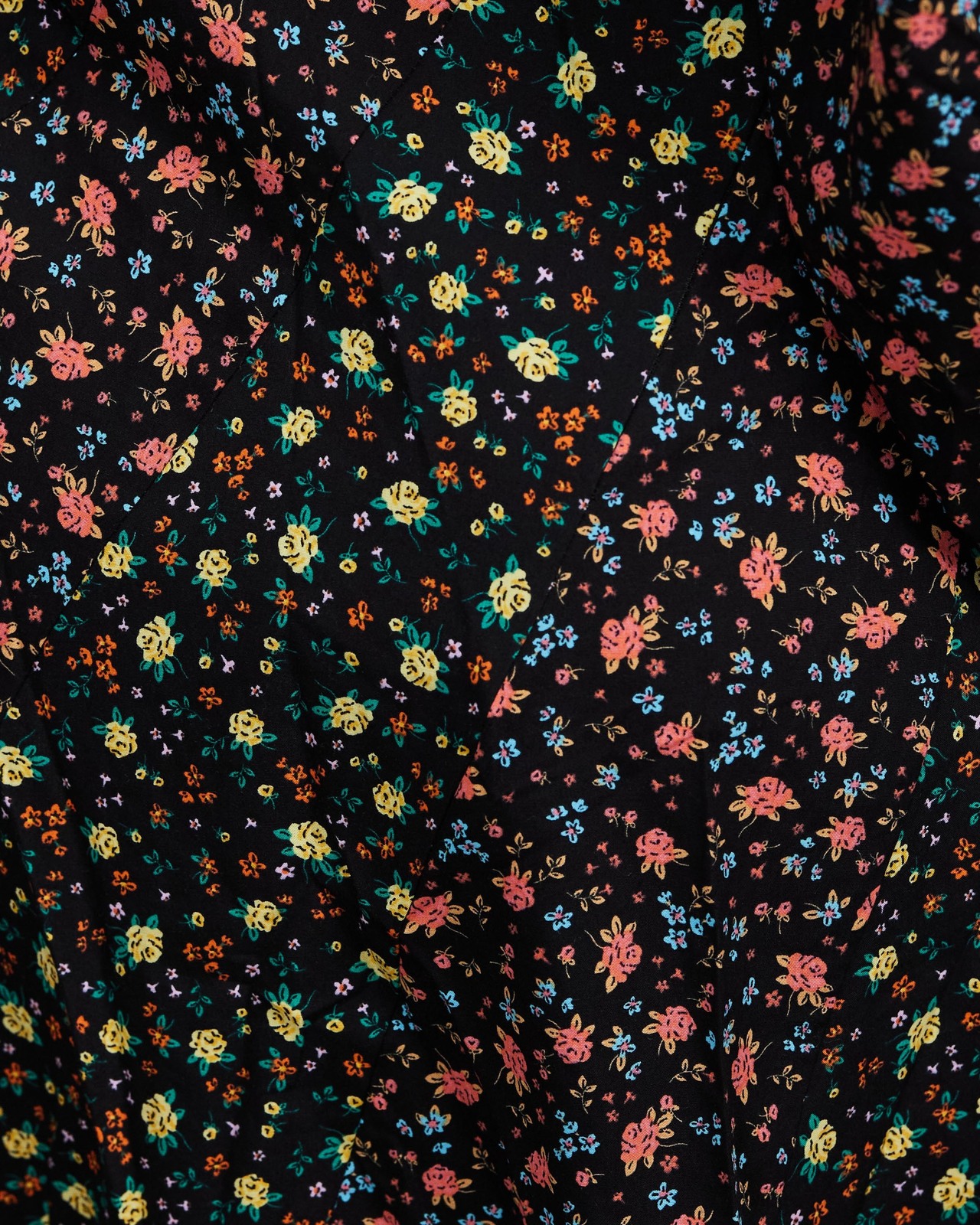Topshop Mixed Floral Poplin Chuck On Dress - Multi